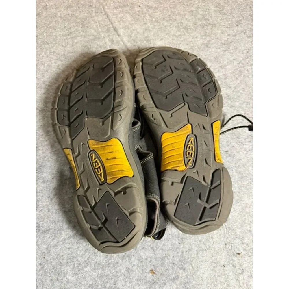 KEEN Arroyo II Sandals Men's 11.5 Gray Leather Waterproof Hiking Trail Shoes